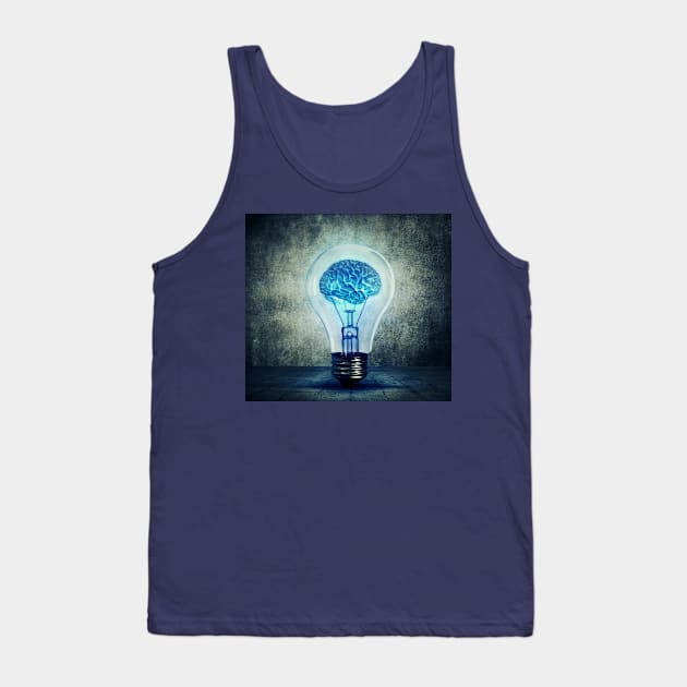 lightbulb brain Tank Top by psychoshadow